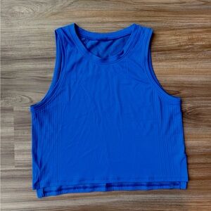 NWOT Lululemon Train To Be Tank (size 6 royal)